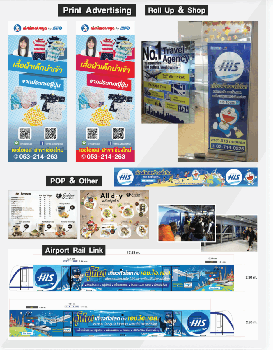 Print Advertising · Roll Up & Shop · POP · Airport Rail Link